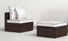 Burruss Outdoor Reversible Patio Sectional with Cushions - 2 Boxes