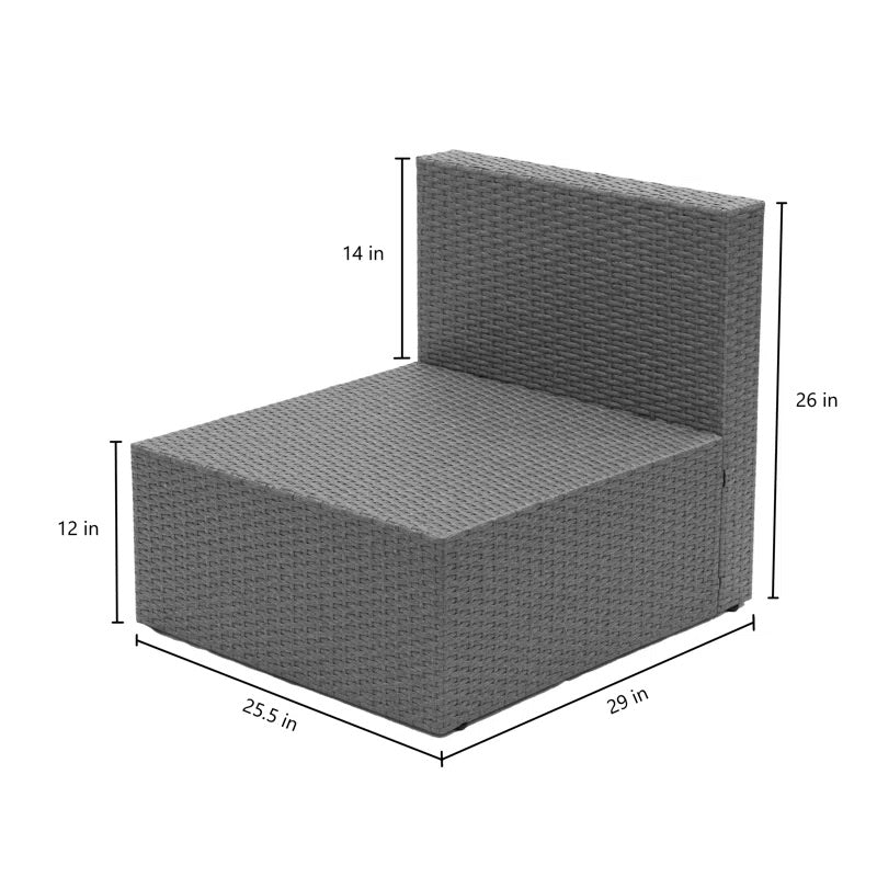 Burruss Outdoor Reversible Patio Sectional with Cushions - 2 Boxes