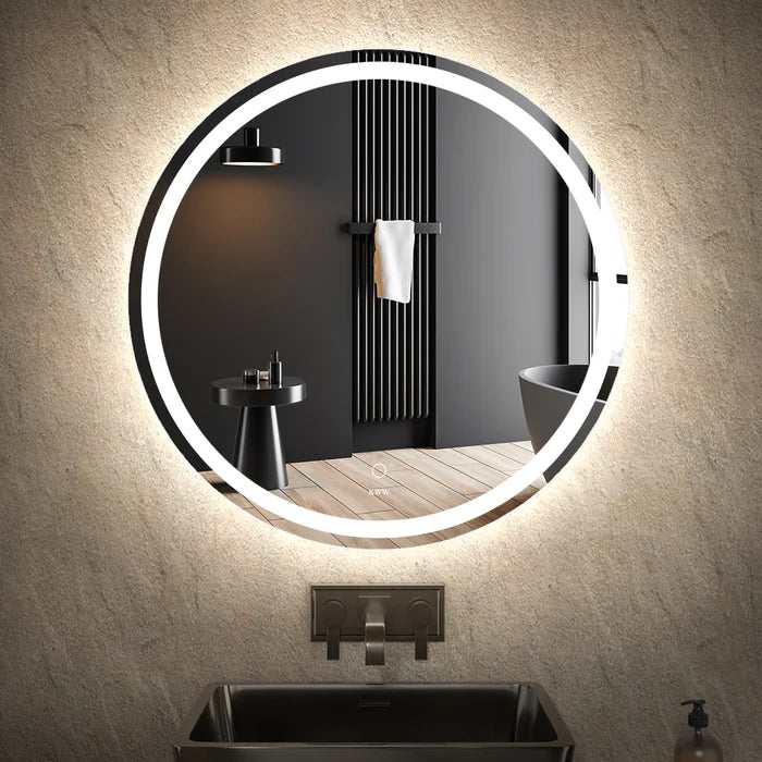 28" x 28" Modern Rustic Bathroom / Vanity Mirror