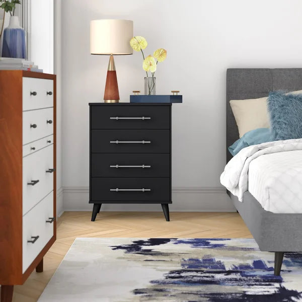 Black Kai 4 Drawer 25'' W Chest