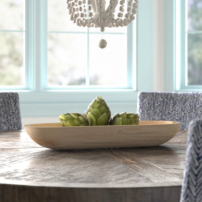 Kailyn Paulownia Wood Oval Decorative Bowl, (Set of 2)