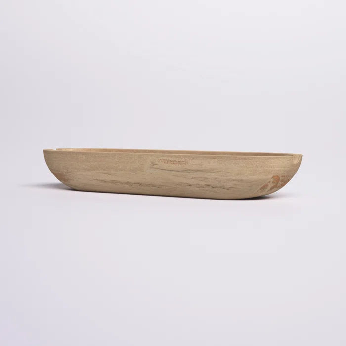 Kailyn Paulownia Wood Oval Decorative Bowl, (Set of 2)
