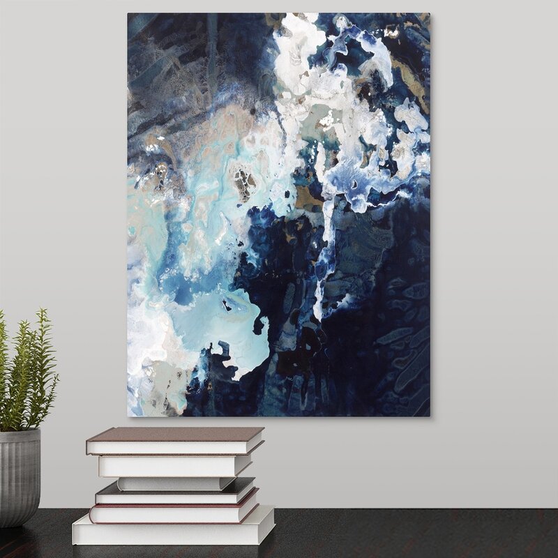 'Deep Blue Pool Crop' by Kari Taylor on Wrapped Canvas - 16" x 12" (#K4543)