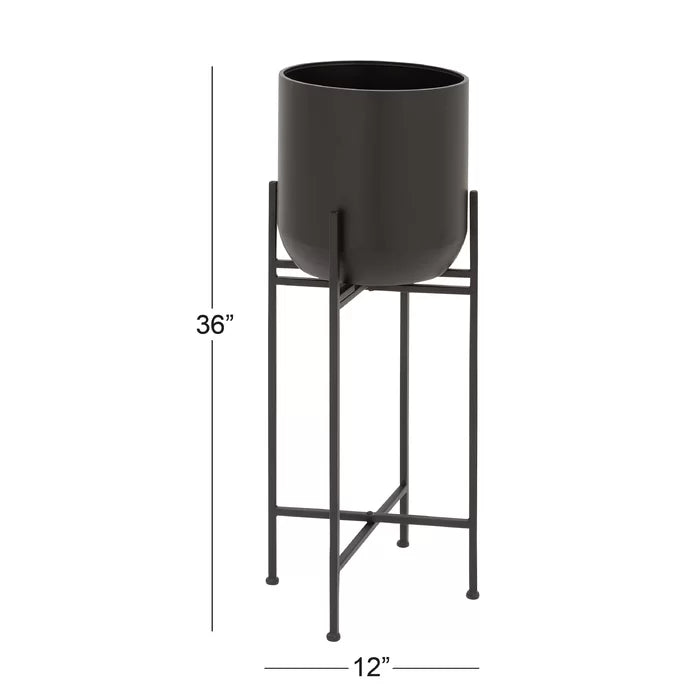36" H x 12" W x 12" D Karinthia Iron Pot Planter