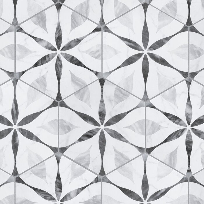 1 Box - Karra Hexagon 7" x 8" Porcelain Field Tile - 7.84 Square Feet (#K5283)