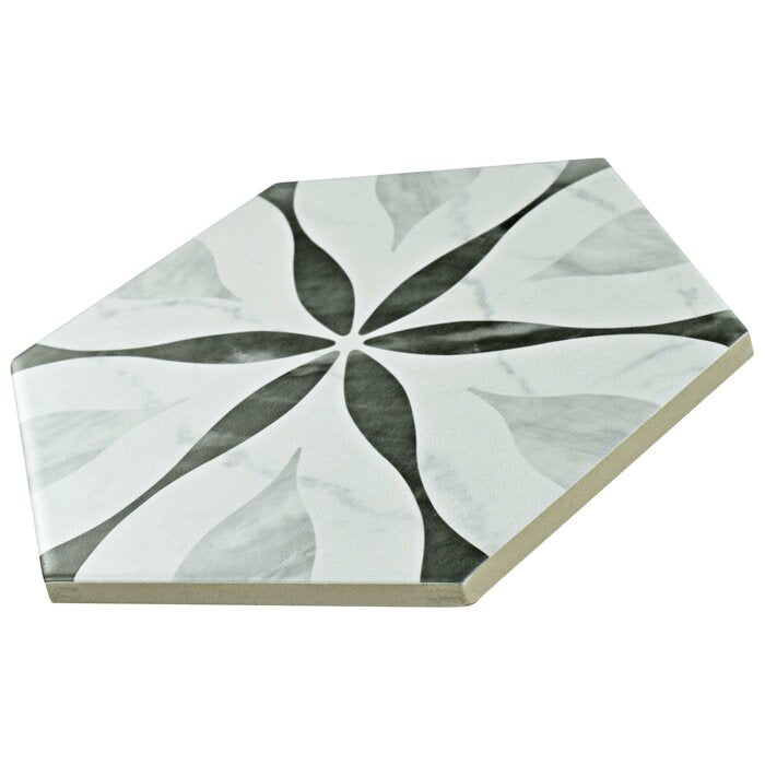 1 Box - Karra Hexagon 7" x 8" Porcelain Field Tile - 7.84 Square Feet (#K5283)