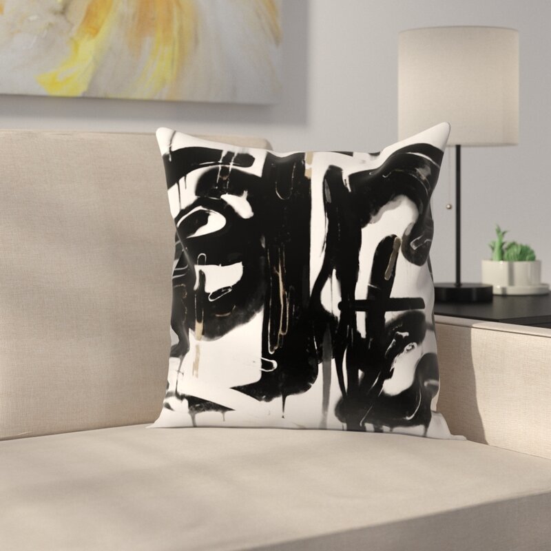 14" x 14" Kasi Minami Abstract Throw Pillow