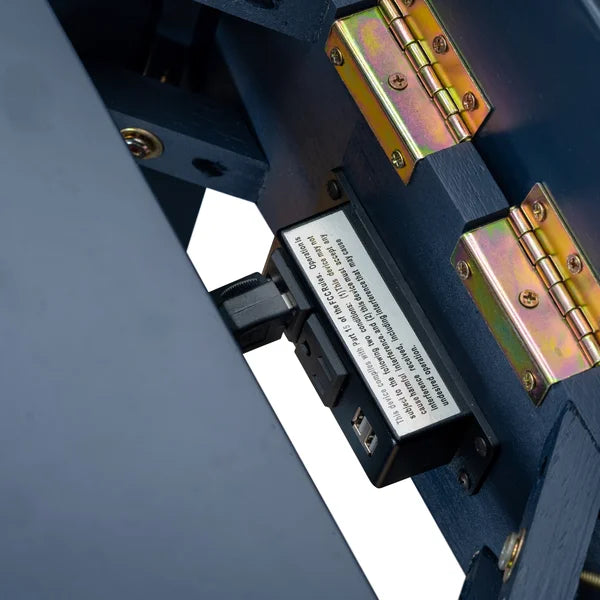 Navy Blue Katon 24'' Tall Solid Wood End Table with Storage and Built