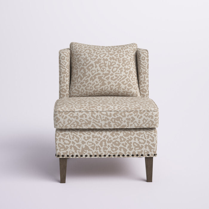 Kayleigh Cheetah Print Armless Chair
