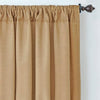 Kellerman Cachet Solid Room Darkening Rod Pocket Single Curtain Panel, 52 x 84, (Set of 2)