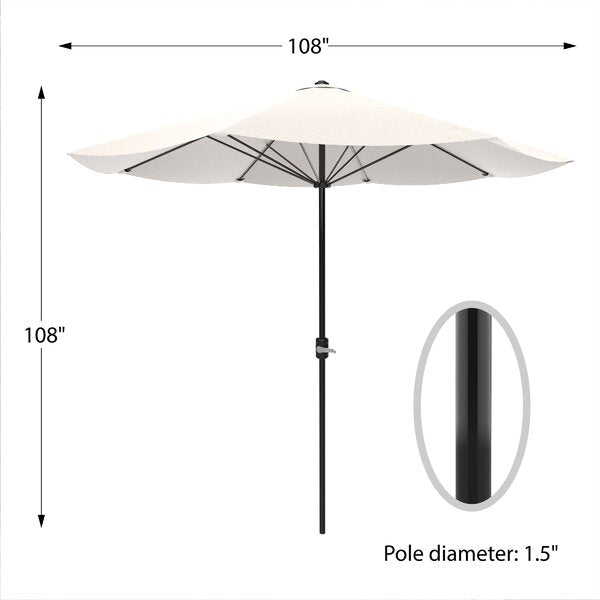 9' Market Umbrella Beige #LX4245
