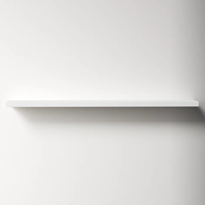 2" H x 75" W x 10.25" D White Kemmerer Floating Shelf