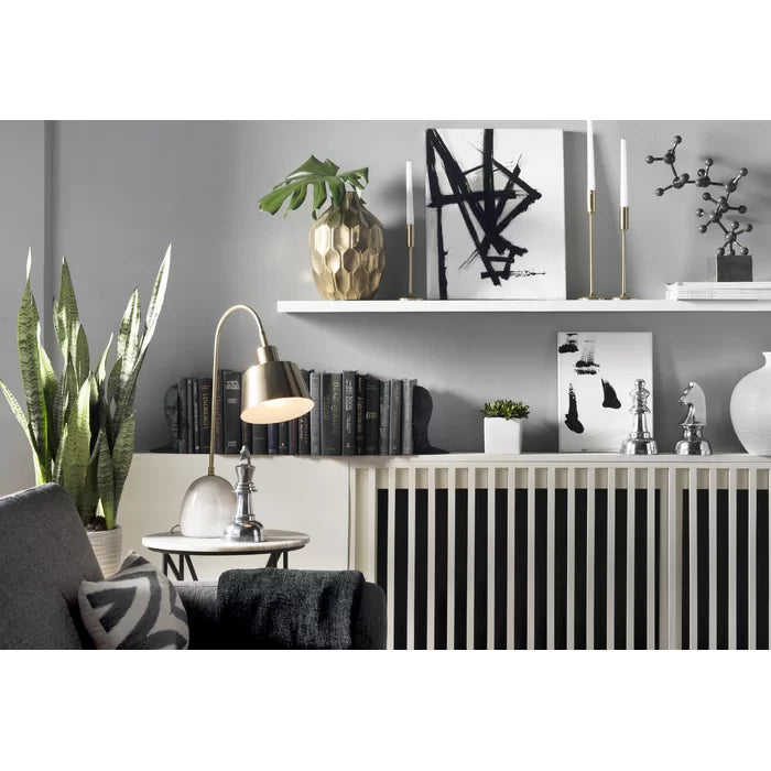 2" H x 75" W x 10.25" D White Kemmerer Floating Shelf
