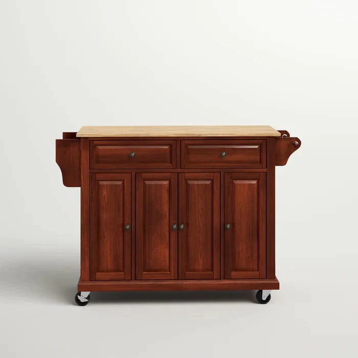 Ken 51.5'' Wide Rolling Kitchen Cart Base Salvage & Co Indy