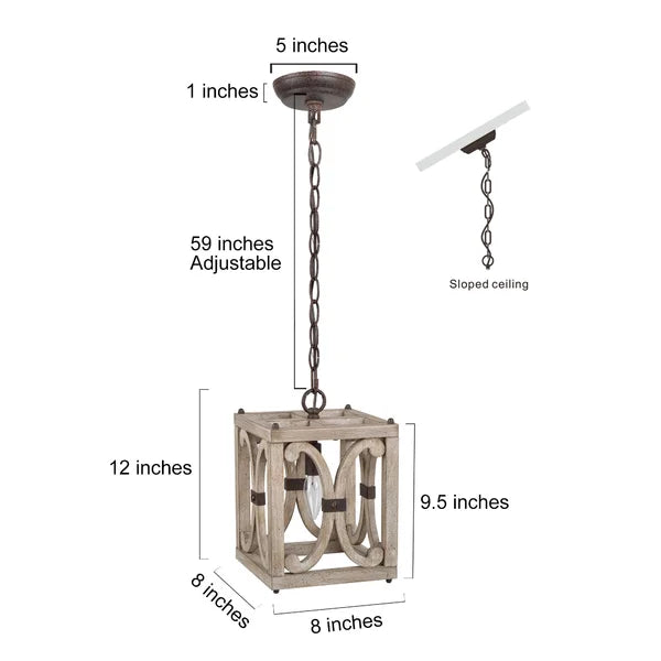 Kenley 1 - Light Single Square Pendant