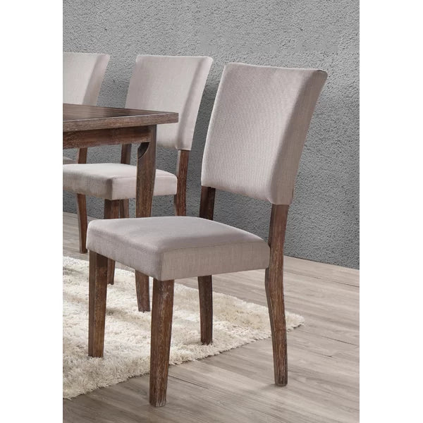 Kenna Fabric Side Chair in Antique Natural Oak (Set of 2)