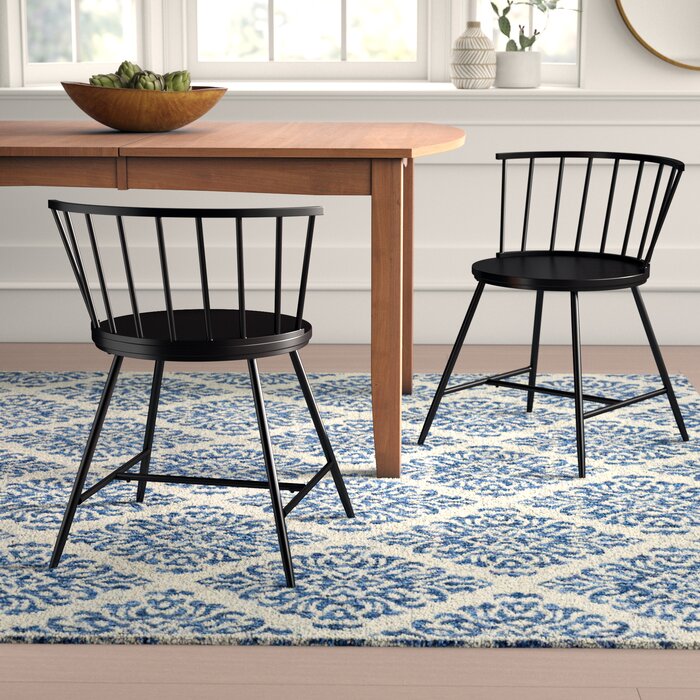Black Kennamer Metal Side Chair (Set of 2)