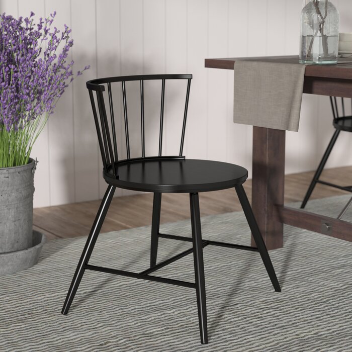 Black Kennamer Metal Side Chair (Set of 2)