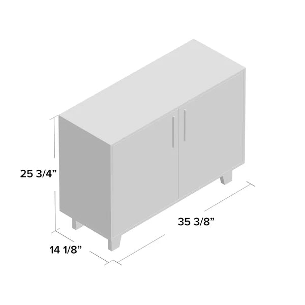 White Kennison 35.43'' Wide Sideboard