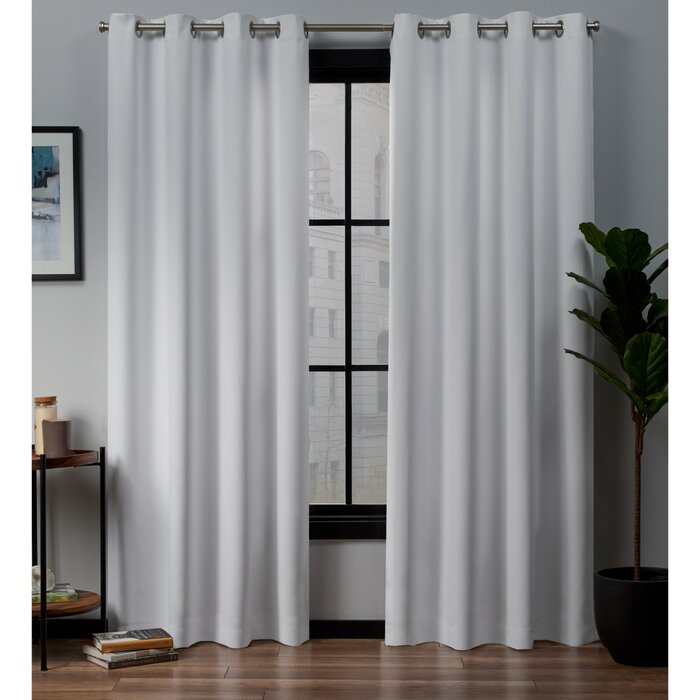 52" W x 96" L Kennith Polyester Curtain (Set of 2)