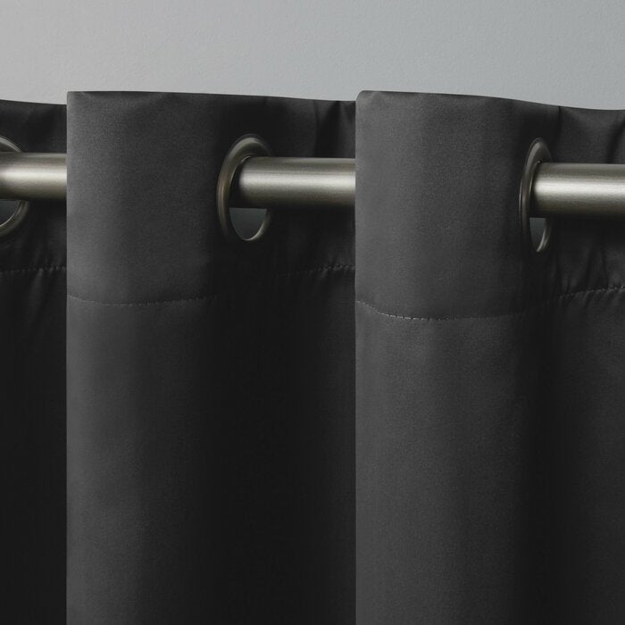 52" W x 96" L Kennith Polyester Curtain (Set of 2)