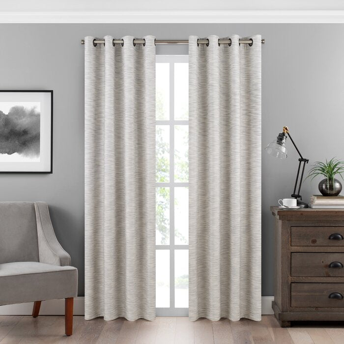 Absolute Zero Solid Max Blackout Thermal Grommet Single Curtain Panel 50x95 EE189