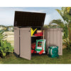 4 ft. W x 2 ft. D 30-Cu Ft Durable Resin Horizontal Shed All-Weather Outdoor Storage