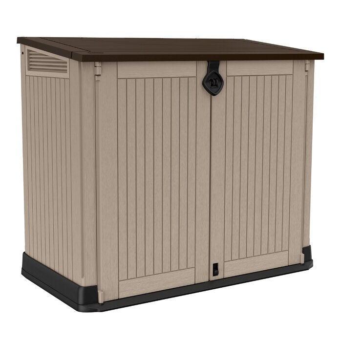 4 ft. W x 2 ft. D 30-Cu Ft Durable Resin Horizontal Shed All-Weather Outdoor Storage
