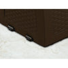 Keter 70 Gallons Gallon Water Resistant Resin Lockable Deck Box with Wheels in Brown