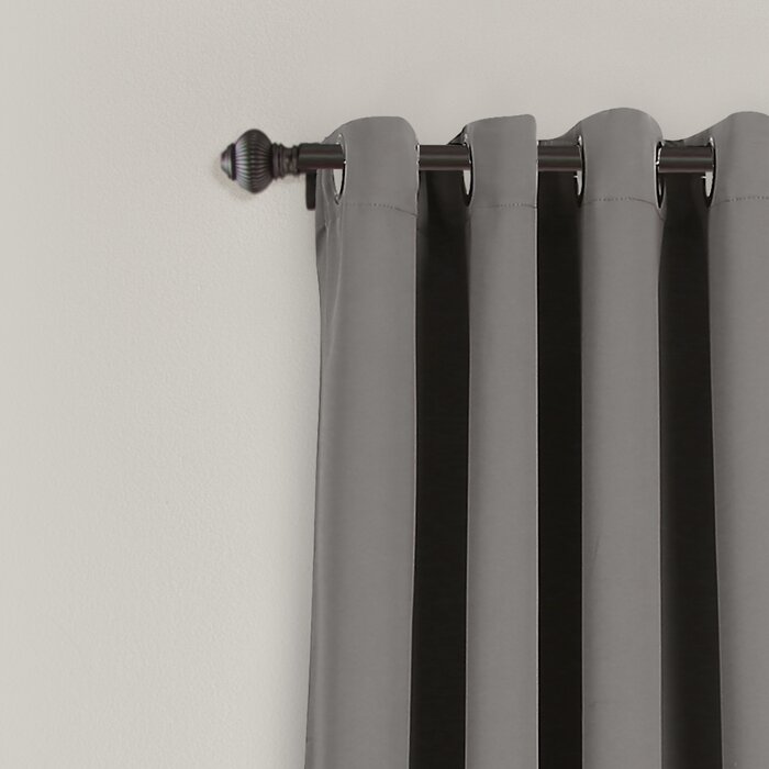 52"W x 108"L Ketterman Polyester Blackout Curtain Pair (Set of 2)