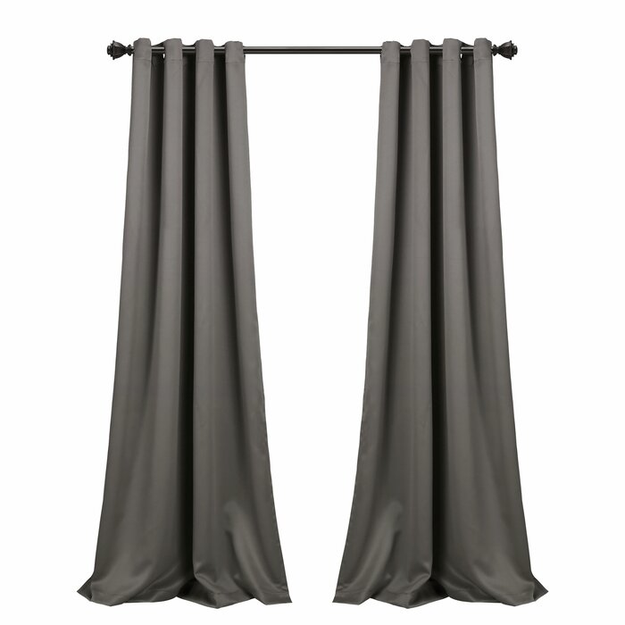 52"W x 108"L Ketterman Polyester Blackout Curtain Pair (Set of 2)