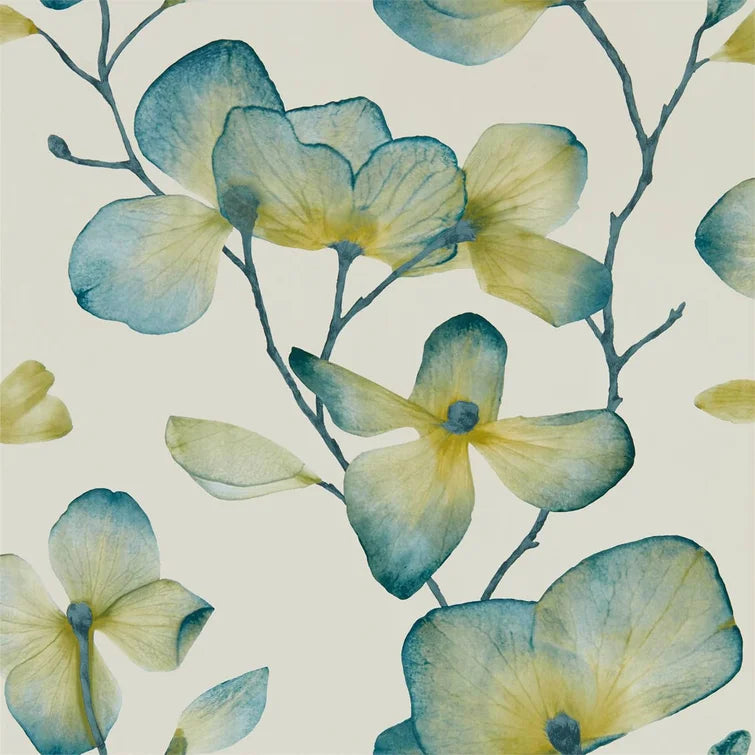 Harlequin Kienze Floral Metallic Wallpaper Roll, 74 sq ft