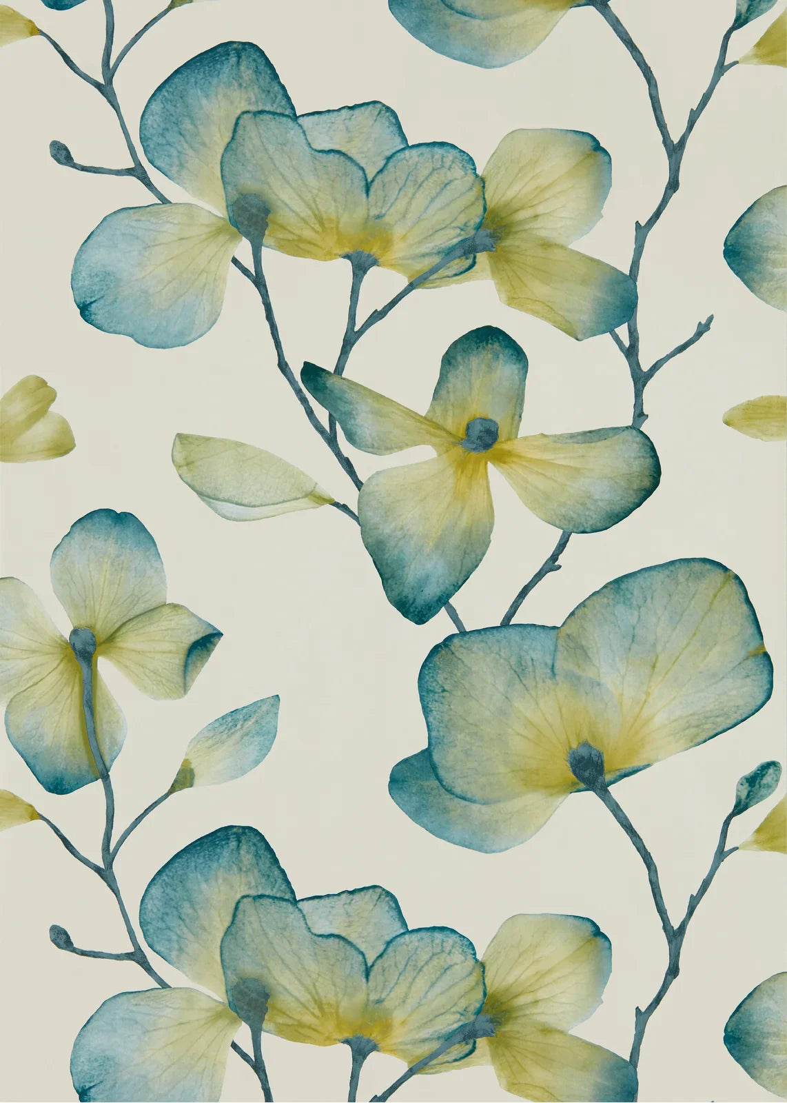 Harlequin Kienze Floral Metallic Wallpaper Roll, 74 sq ft