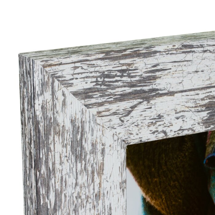 5" x 7" Distressed White Kimura Picture Frame, (Set of 3)