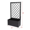 *AS IS* Kinbor Metal Raised Bed with Trellis, Elevated Garden Planter Box for Yard, Patio, Free Standing Outdoor Container Bed KB616