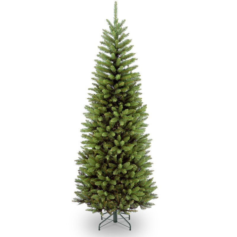 7' H Kingswood Fir Slender Green Artificial Christmas Tree