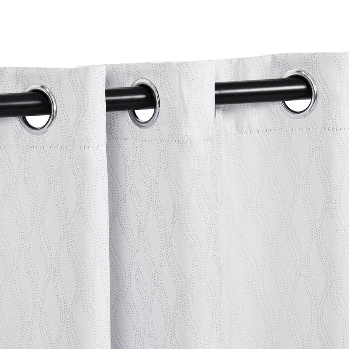 Kinlaw Solid Blackout Thermal Grommet Curtain Panels (Set of 2) EE931