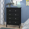 Black Kissell 4 Drawer Chest 7189