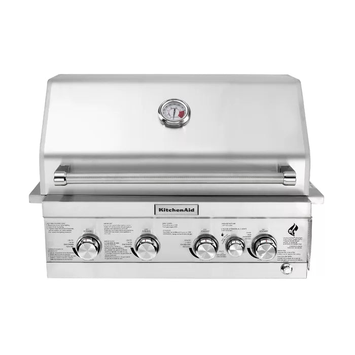 4 - Burner Built-In Liquid Propane 61000 BTU Gas Grill