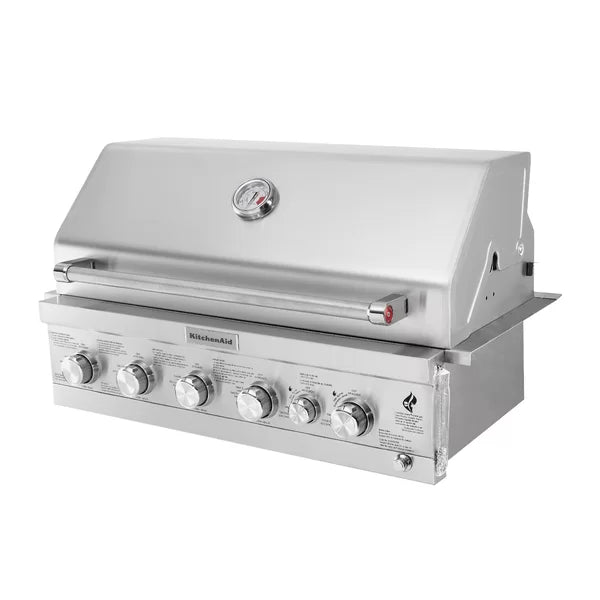 Kitchenaid 4 - Burner Built-In Liquid Propane Infrared 71000 BTU Gas Grill