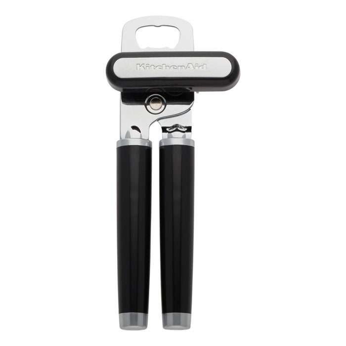 Black Multi Function Can Opener W/Bottle Opener, Red