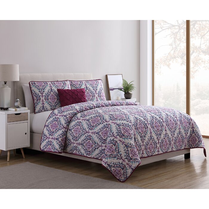 TWIN XL Kittie Quilt & Sham Set LX4581