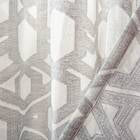Knushevia Geometric Semi-Sheer Grommet Single Curtain Panel 52x96 SS347