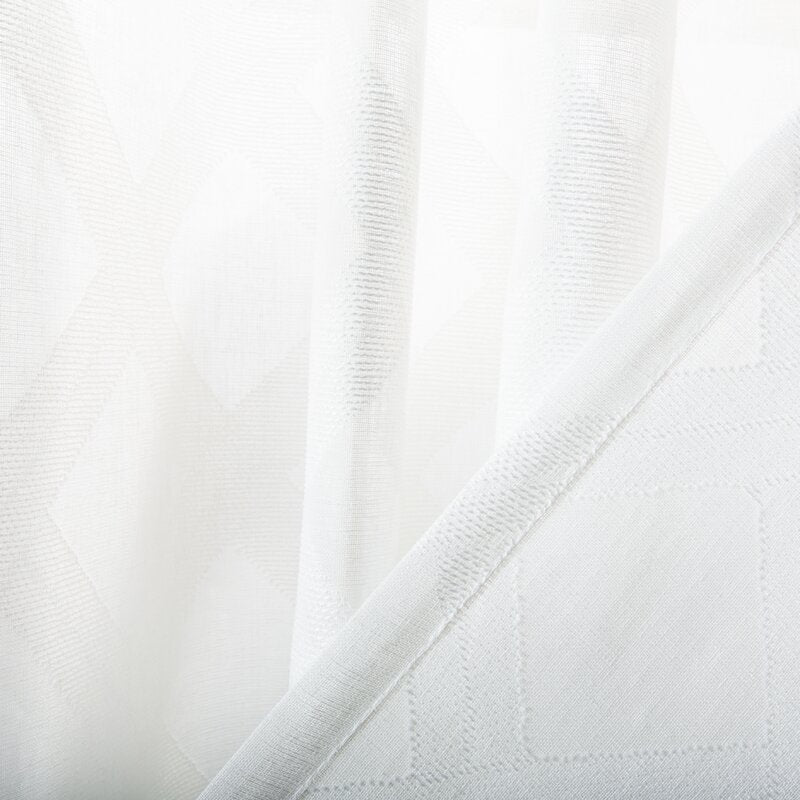 Kober Geometric Sheer Grommet Single Curtain Panel TJ224