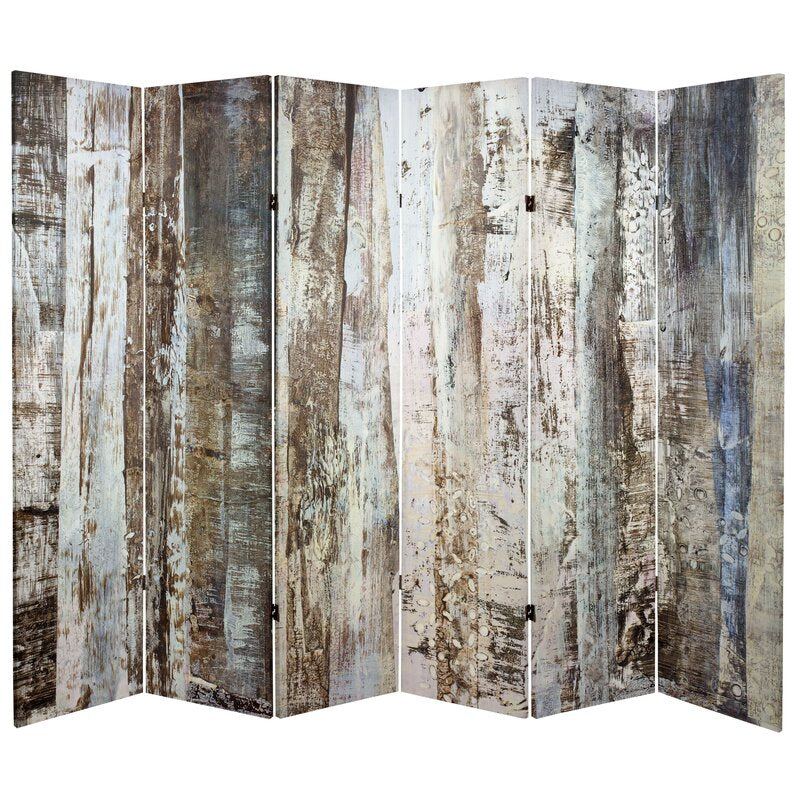 Kory Winter Woods 6 Panel Room Divider (#K2857)