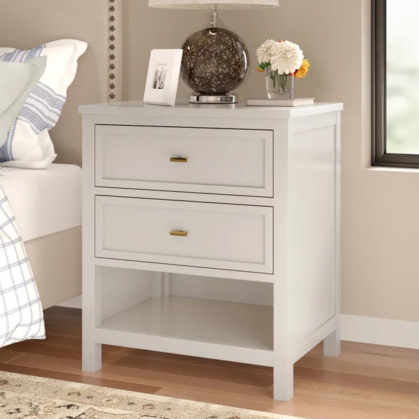 Bleached White Kowalsky 27.95'' Tall 2 - Drawer Nightstand