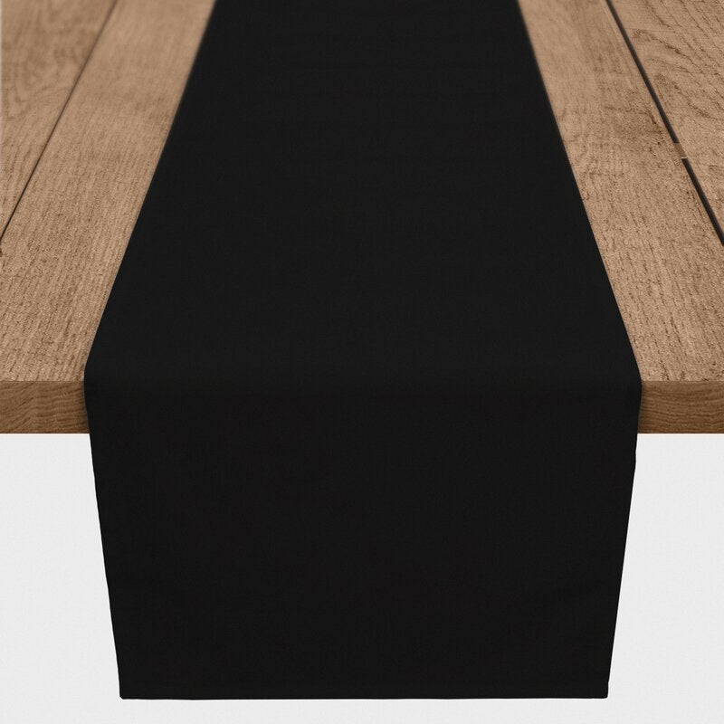72" x 16" Black Kral Table Runner, B88-DS534