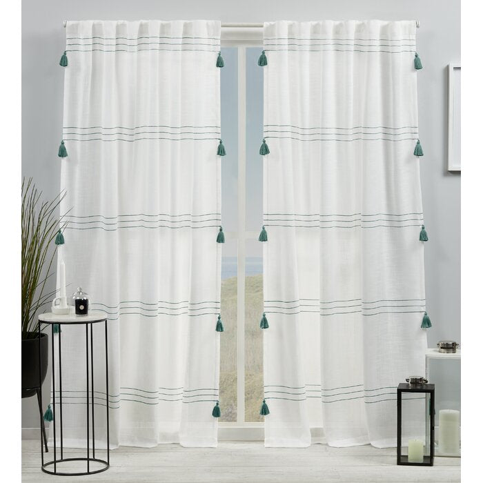 54" W x 96" L Kumsal Polyester Curtain (Set of 2)