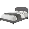 Kyara Upholstered Standard Bed, Stone Grey - Queen (#248)