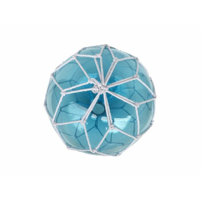 4" H x 4" W x 4" D LED Lighted Japanese Glass Ball Fishing Float Wall Décor